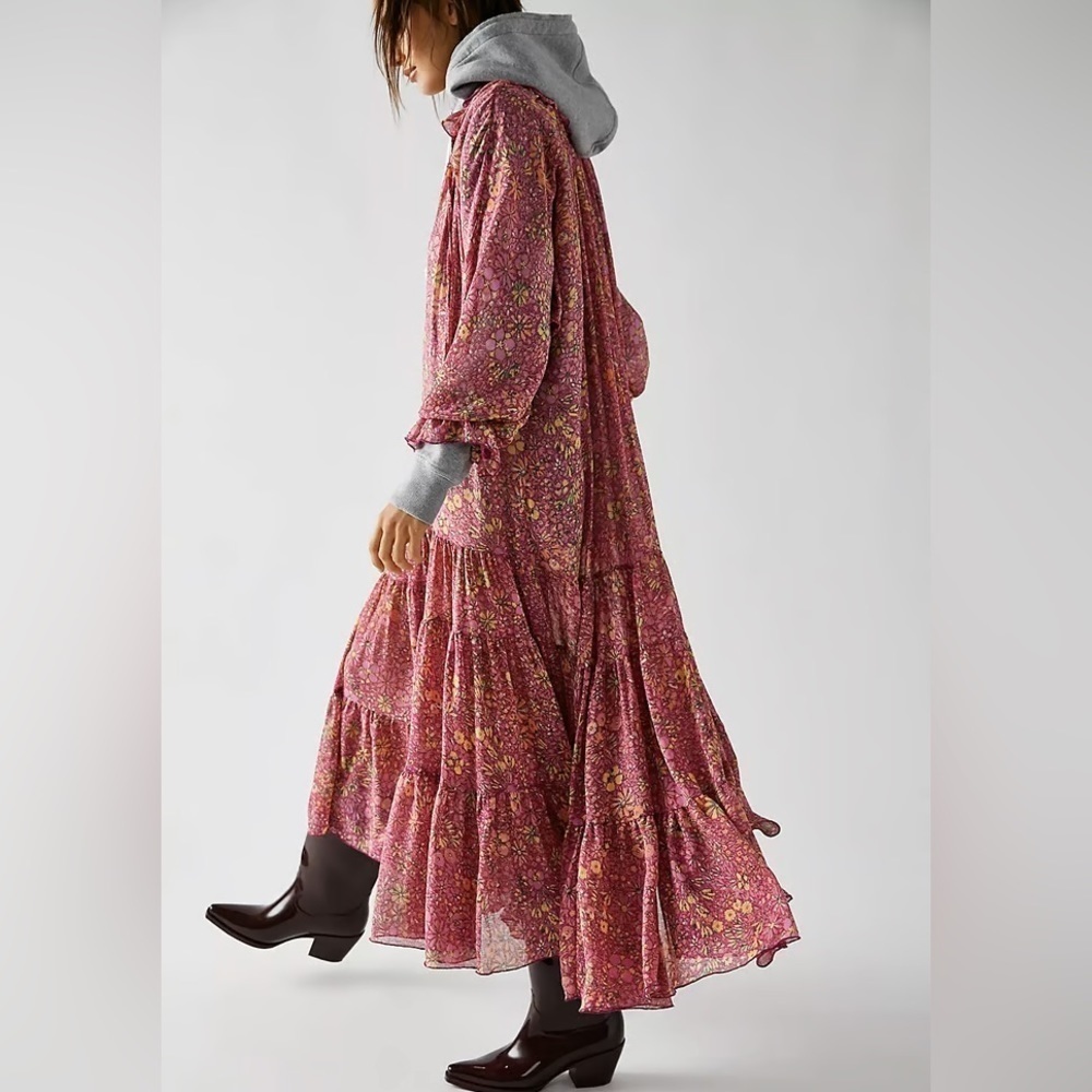 Free People Feeling Groovy Maxi Dress NWT Size XS